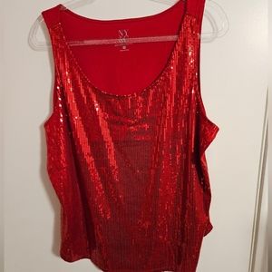 NWT Sequin Tank top XXL